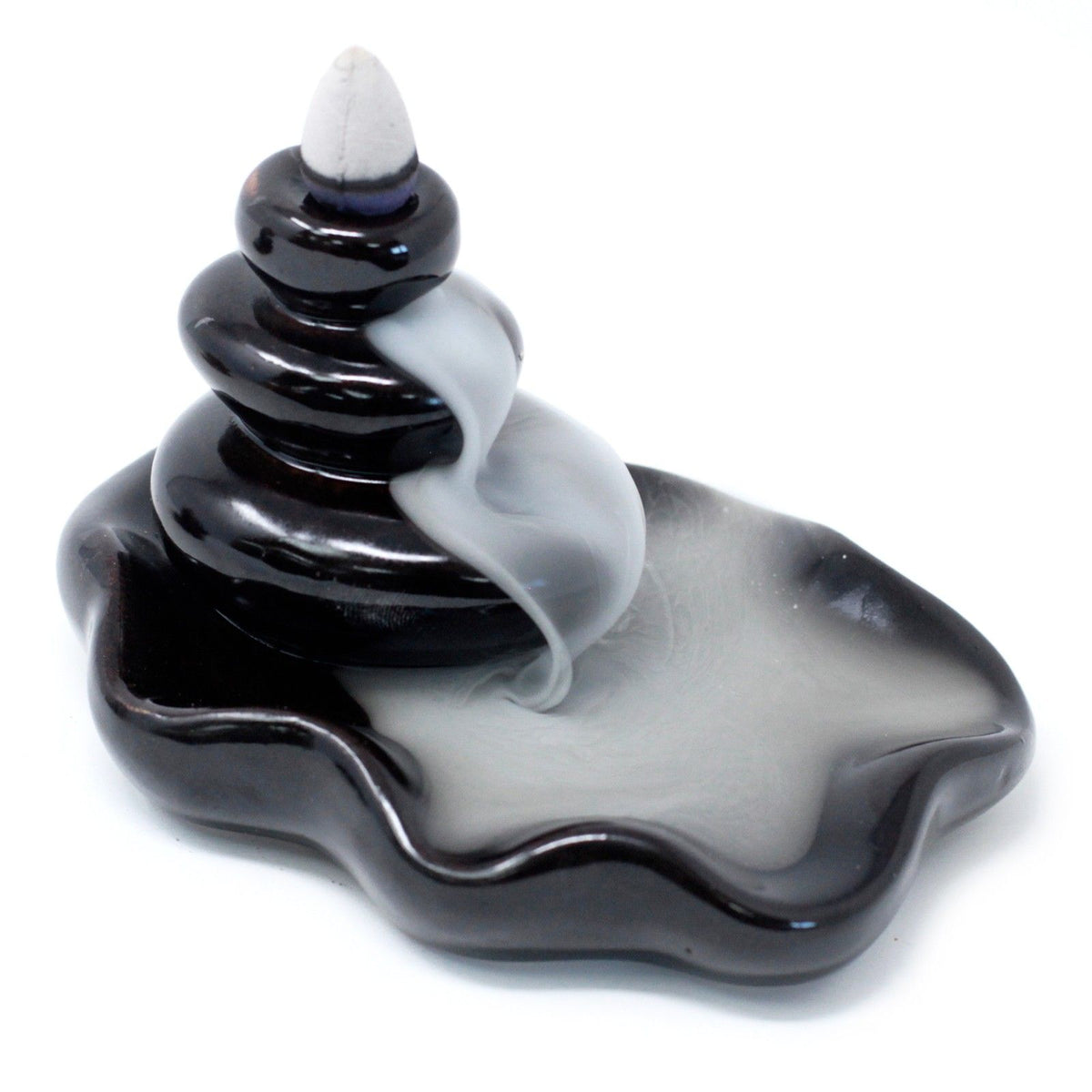 Backflow Incense Burner - Large Pebbles into Pool – view 2