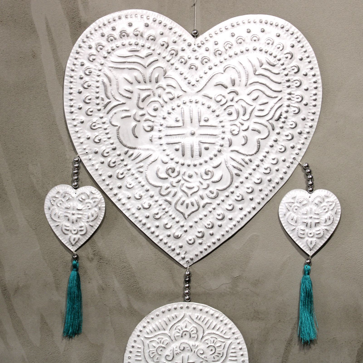 Bali Aluminium Wall Mobile - Hearts – view 4