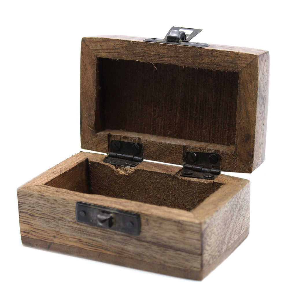 White Wash Mango Wood Pill Box, Slavic Design – view 5