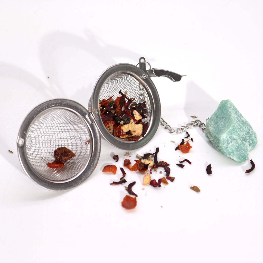 Gold Tigers Eye Crystal Tea Strainer – view 7