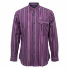 Nomad Sari Grandad Shirt - Black Purple - XL – view 9