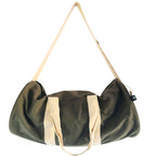 Olive Cotton Canvas Gym Bag – view 2