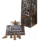 Washed Tapered Mango Wood Incense Tower 30cm – view 4
