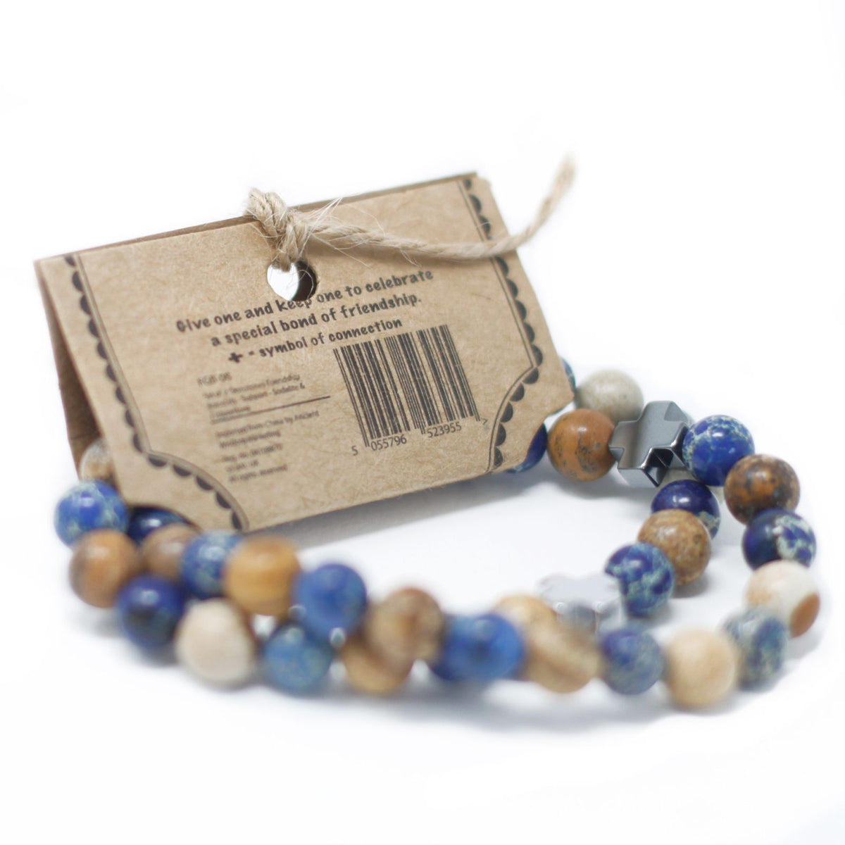 Support Friendship Bracelet Set - Sodalite & Picture Stone – view 4