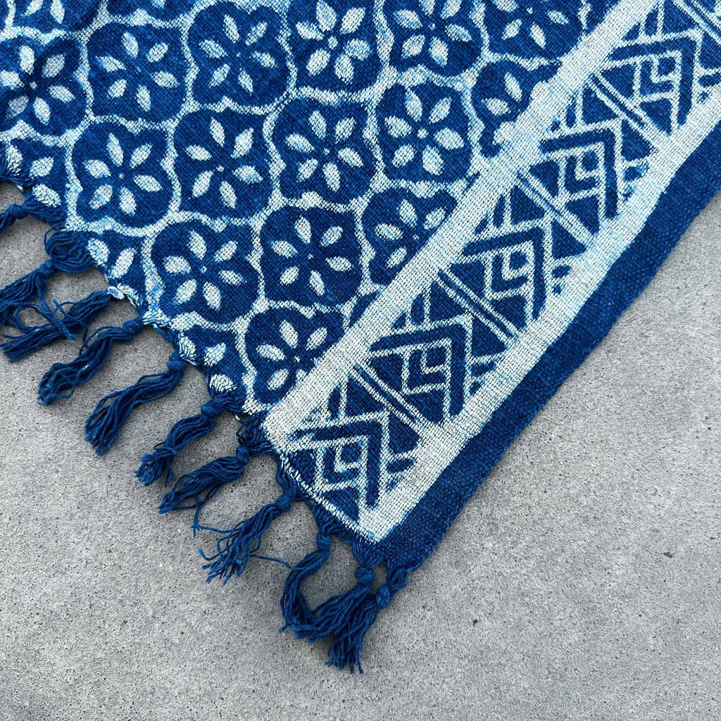Handmade Indigo Runner - 170x60cm - Madjid Tiles – view 4