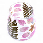Primavera Glass Vase Candle Holder with Dried Flowers 12x11cm – view 2