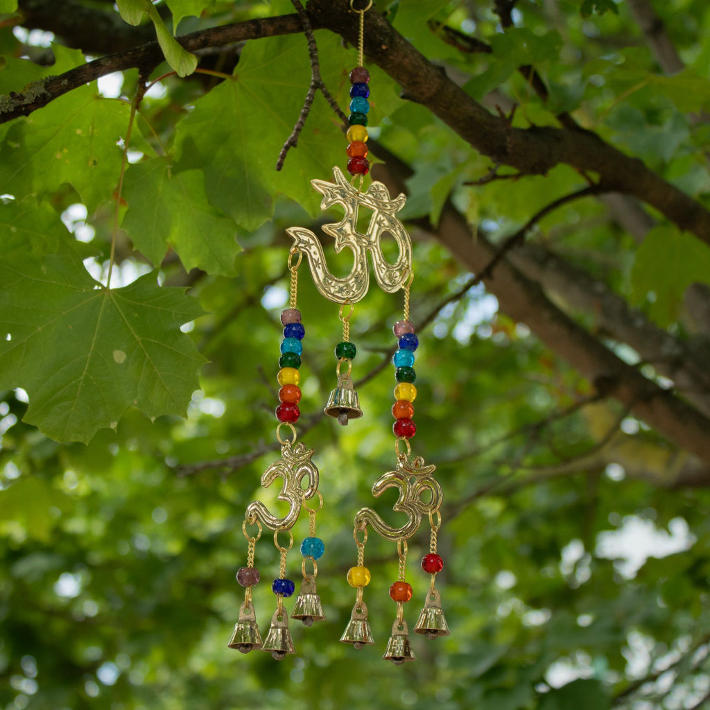 Brass Om Wind Chime - 7 Bells, 9.5x32cm – view 5