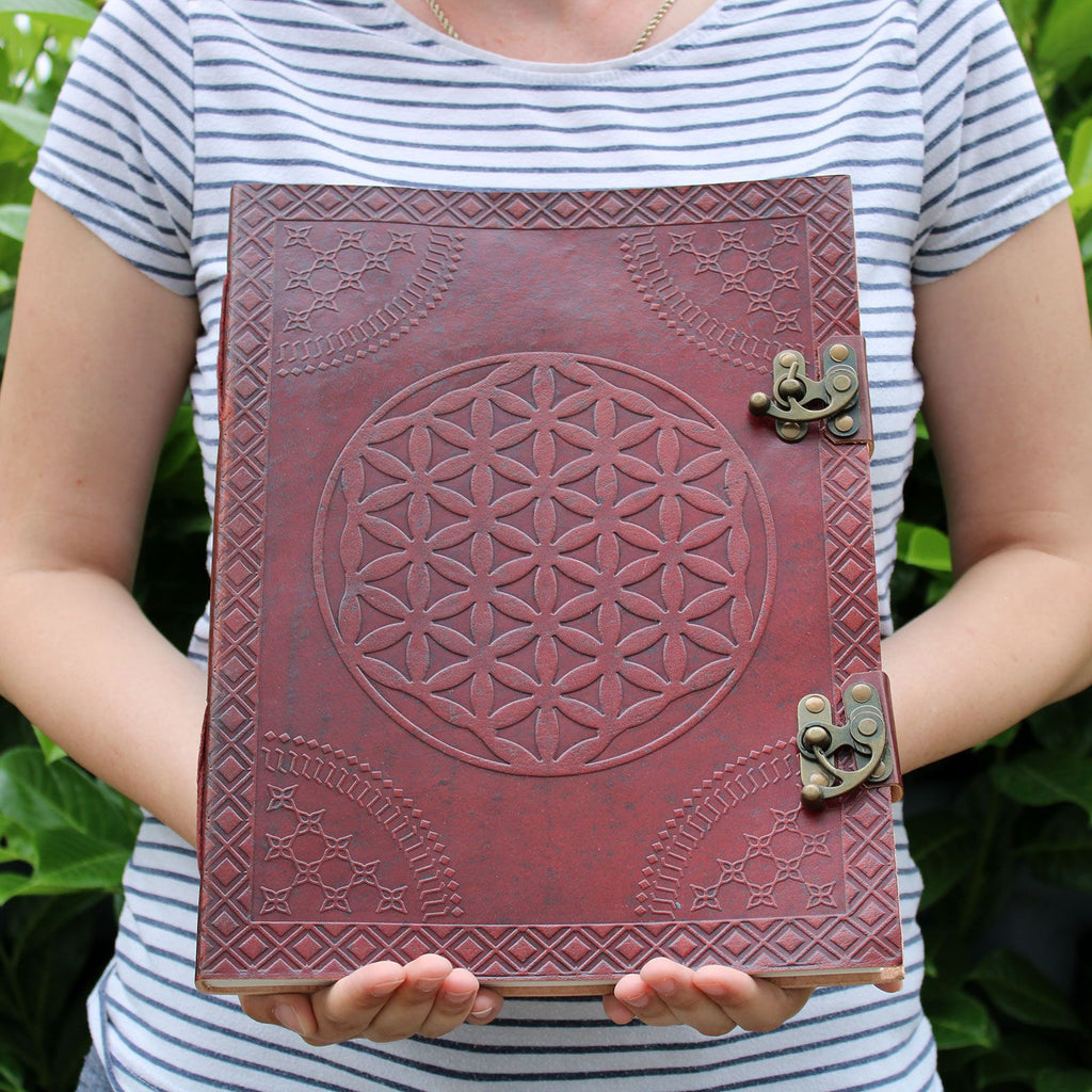 Huge Flower of Life Leather Book, 200 Pages – 33x25 cm – view 4