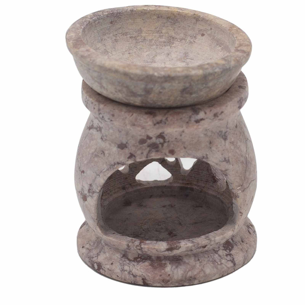 Small Soapstone Oil Burner 8cm - Three Moon Pentagon – view 3