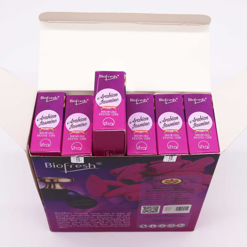 Biofresh Arabian Jasmine Backflow Incense Cones, 40 Pack – view 3