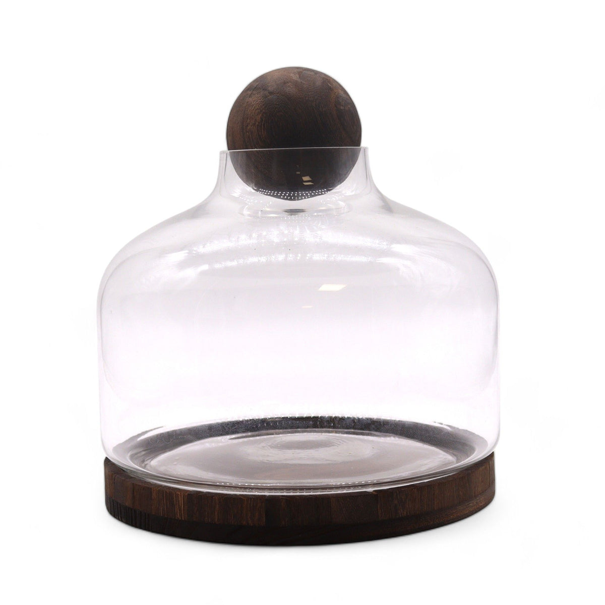 Extra Large Ball Top Terrarium, Dark Tung Wood, 23cm – view 3