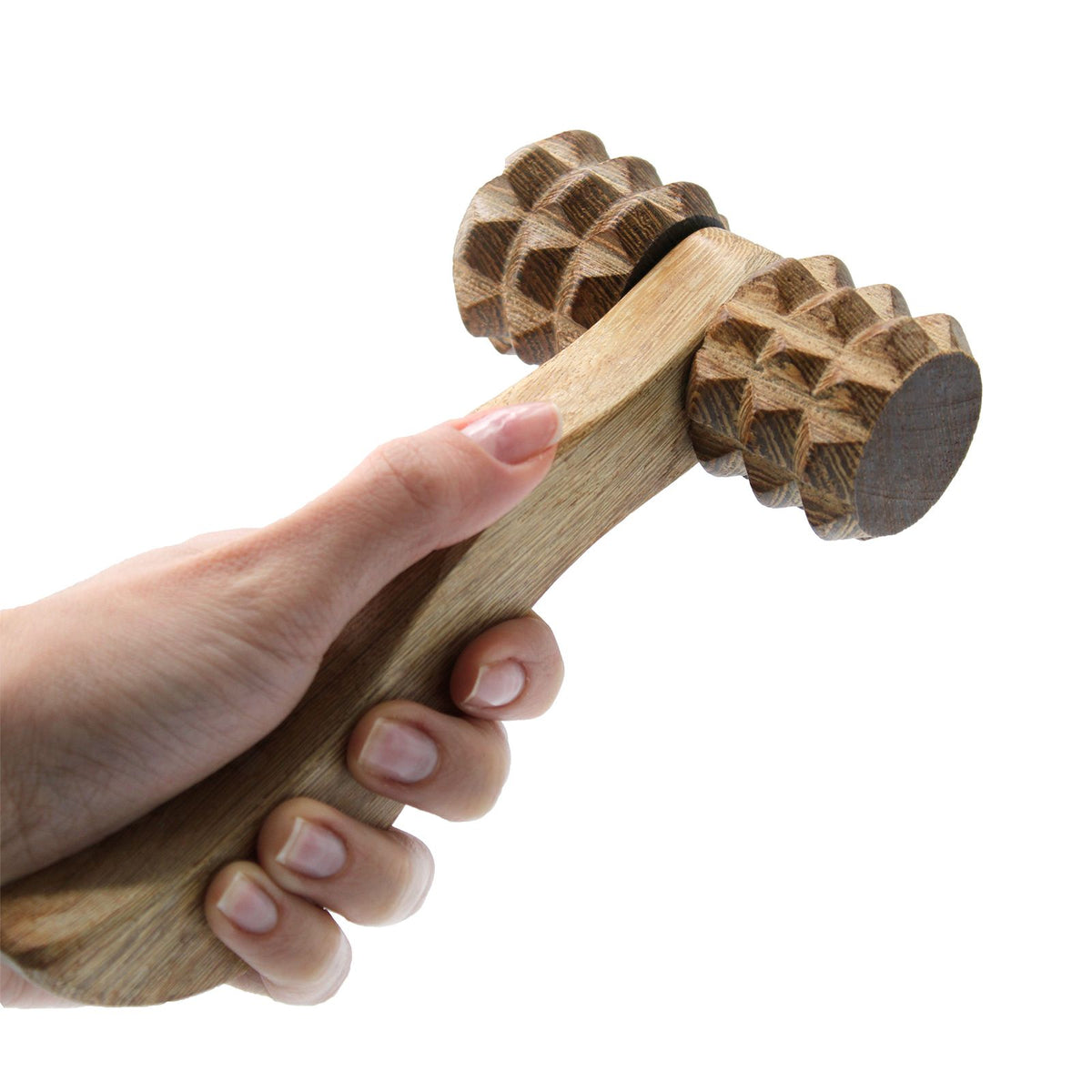 Redwood Ribbed Hand Roller Massager