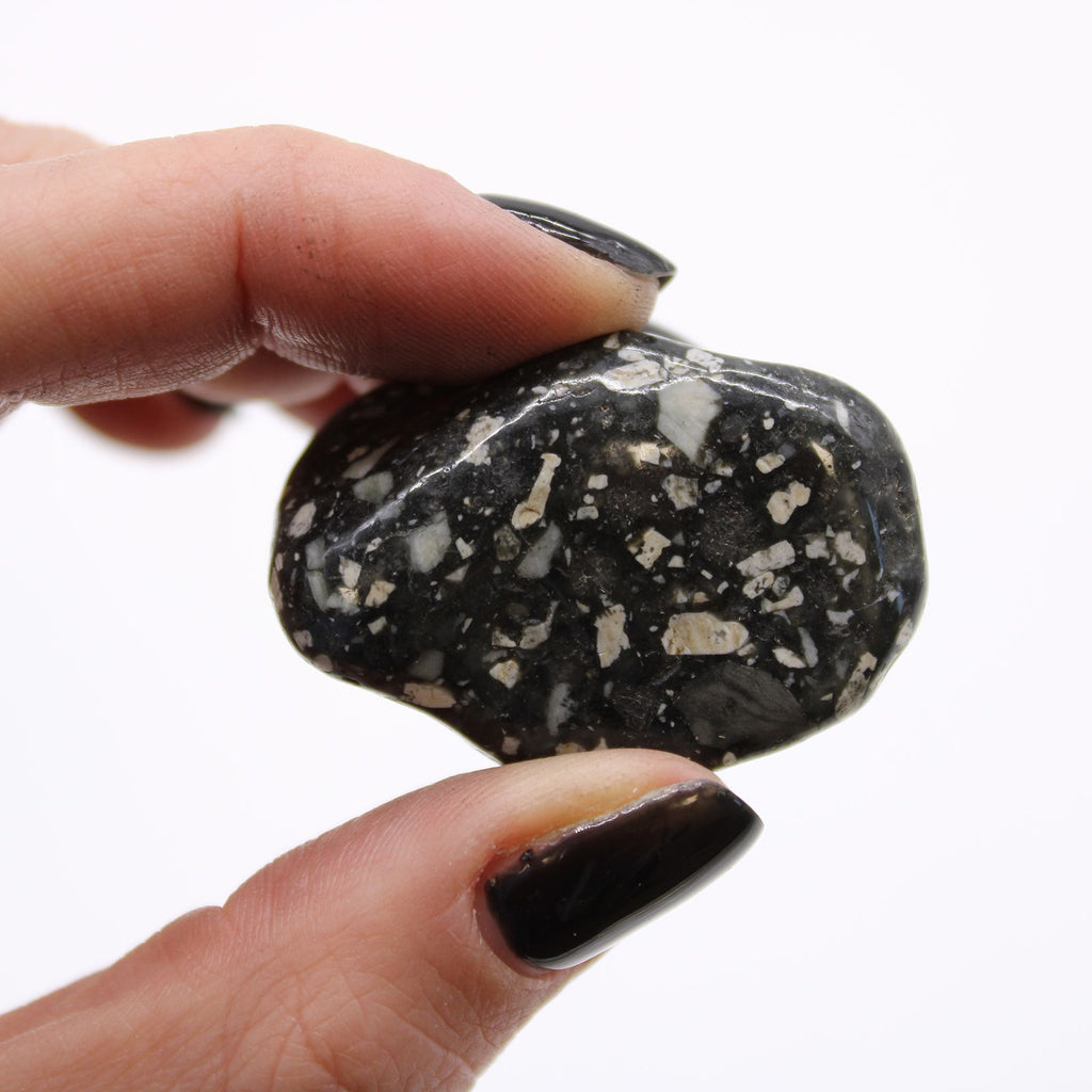Bag of 12 Guinea Fowl Jasper Tumble Stones - Medium African – view 2