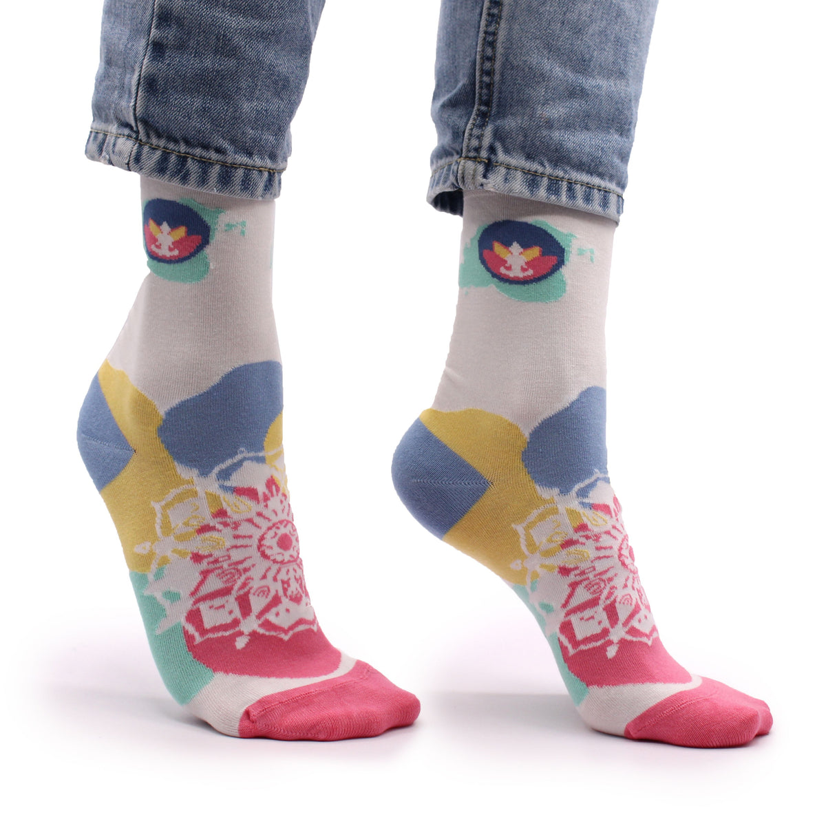 Hop Hare Bamboo Socks Meditation Print (36-40) – view 6