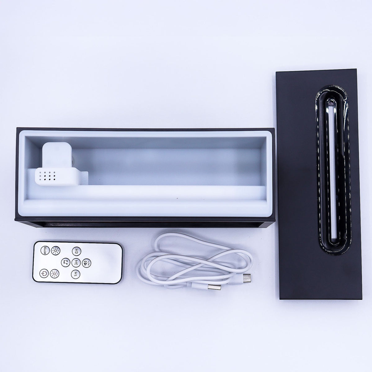 Flame Effect Aroma Diffuser with Birdsong - Black USB – view 6