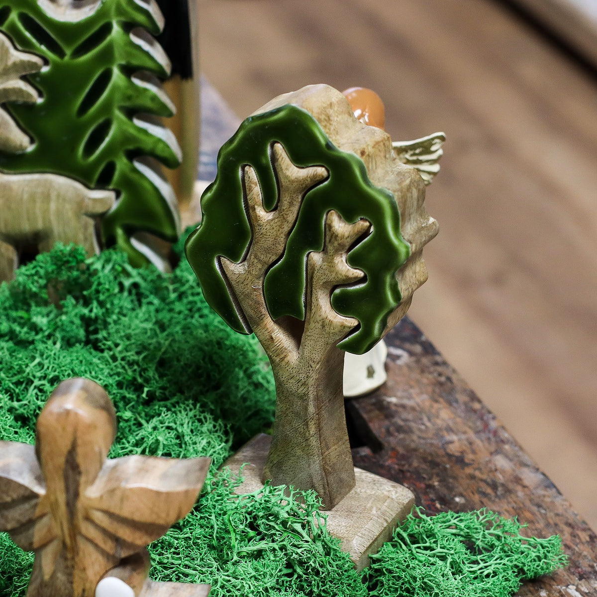Single Tree 3D Wooden Decoration - 20 x 10 cm