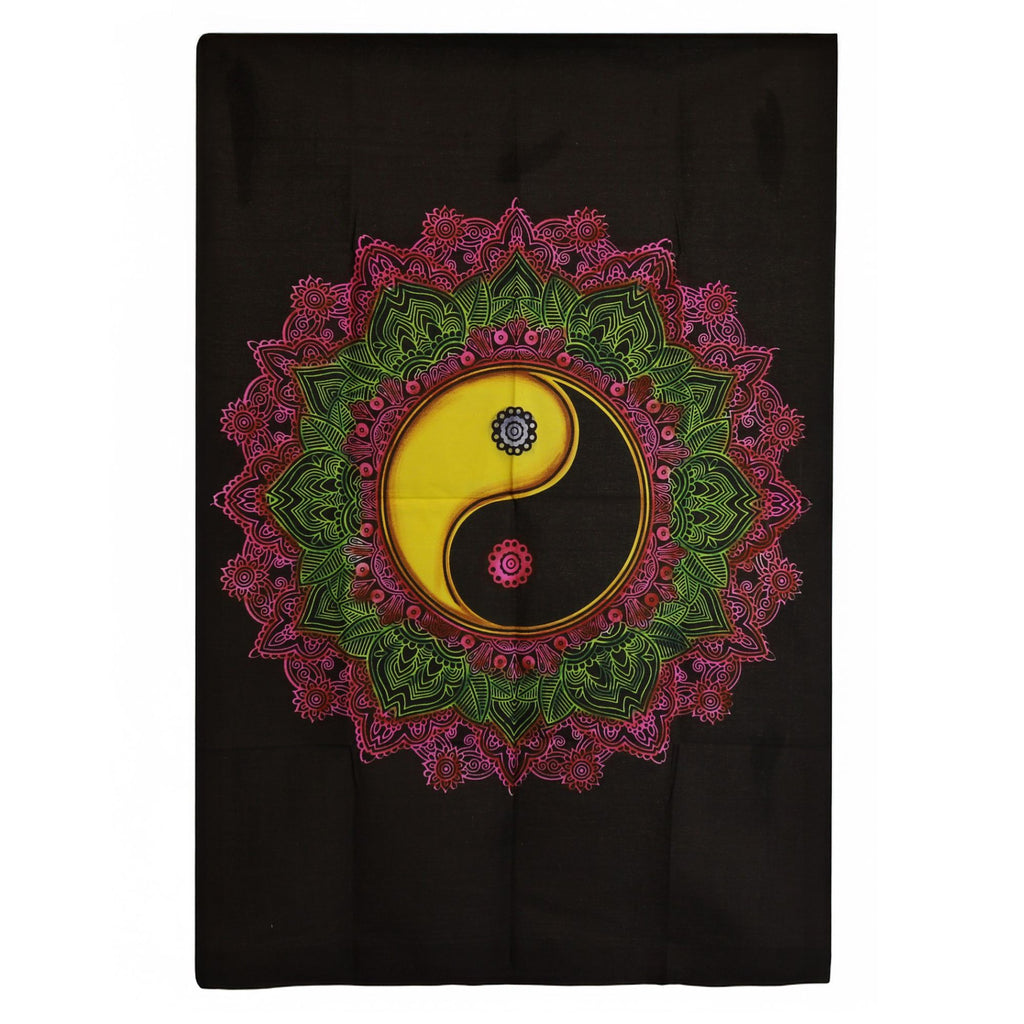 Cotton Wall Art (70x110cm) - Yin & Yang Mandala