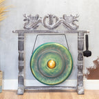 Medium Gong in Greenwash Stand - 50cm – view 4