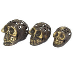 Vintage-Finish Brass Skull – Large – view 4
