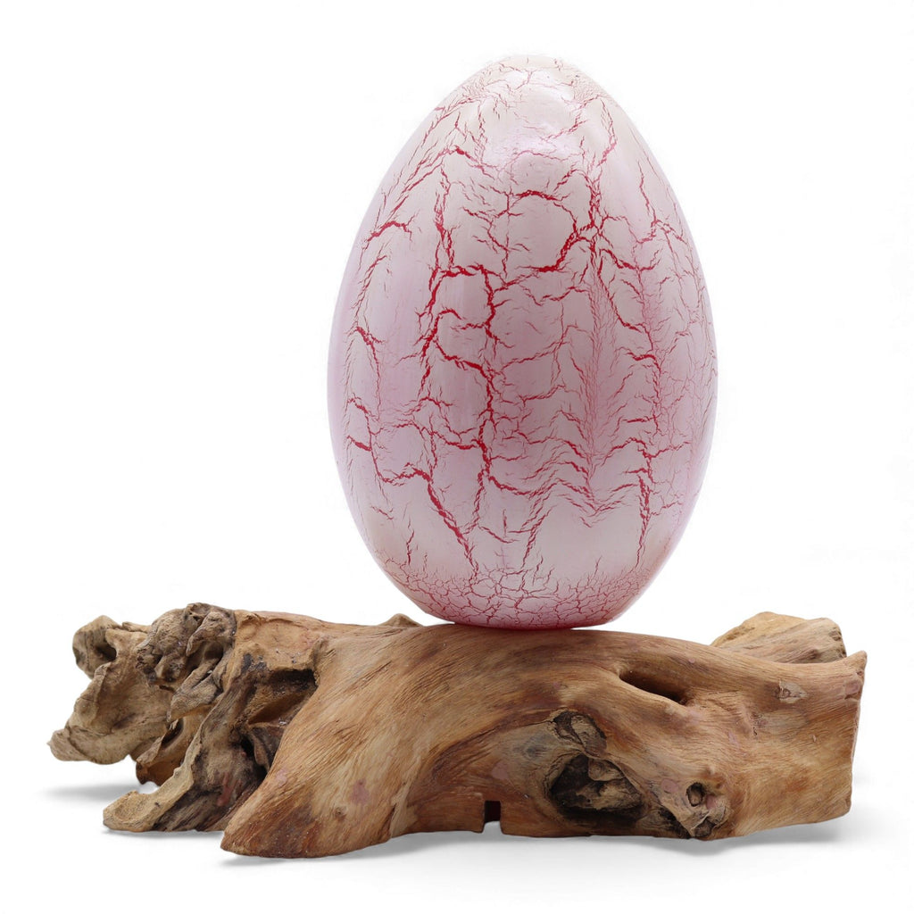 DriftGlow Lamp - Crackle Fire Egg Shade, Orange – view 11