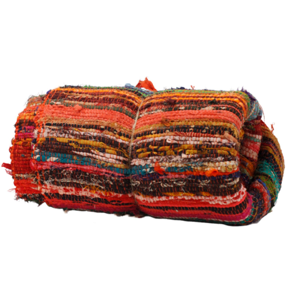 Luxury Rag Rug, Orange - 152 x 90cm – view 6