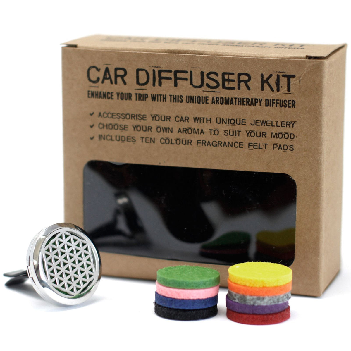 Flower of Life Car Diffuser Kit - 30mm Stainless Steel – view 9