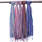 Indian Boho Scarf - 50x180 cm - Random Purples – view 2