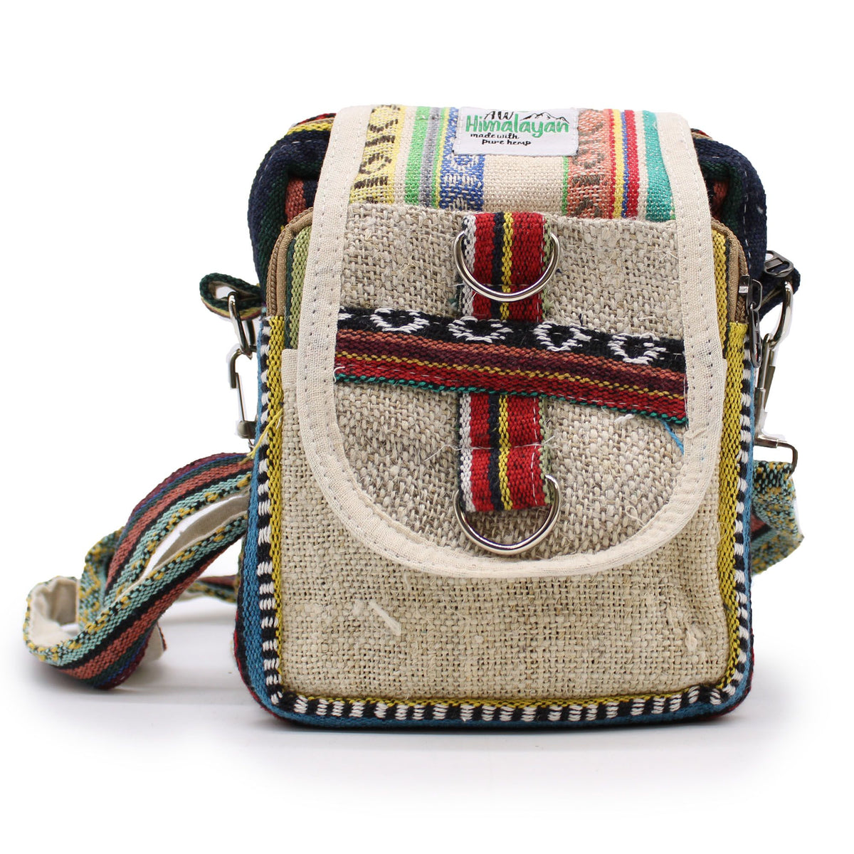 Body-Cross Natural Hemp & Jhari Travel Bag – view 5