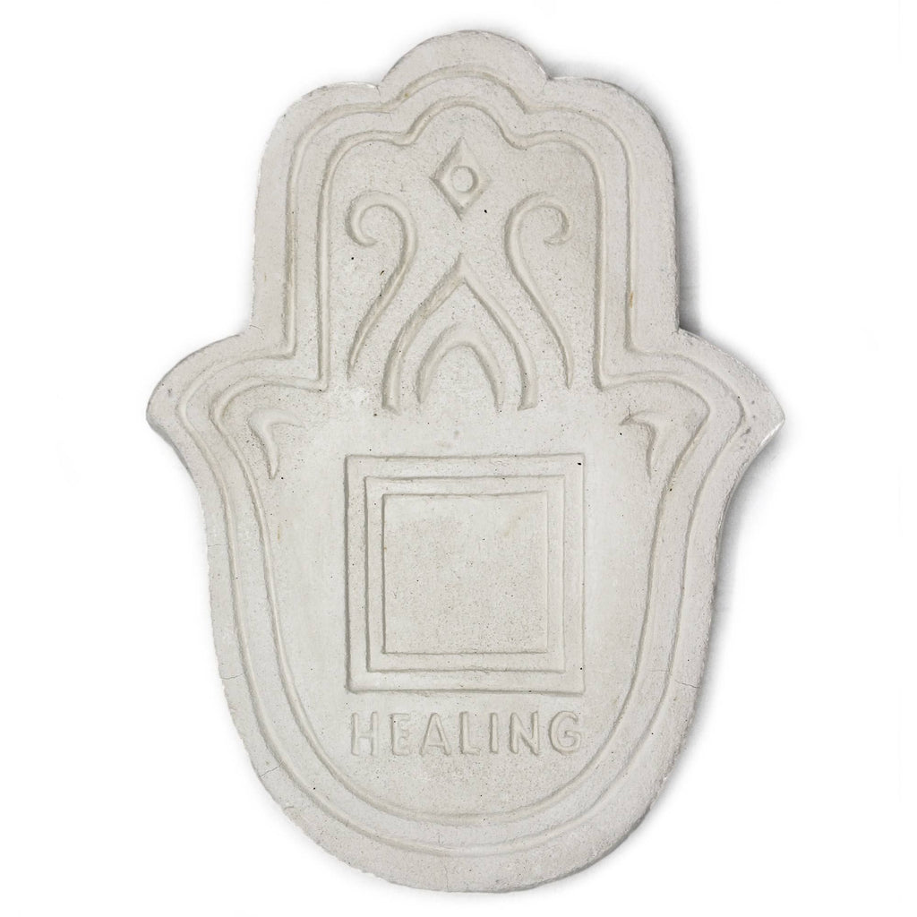 White Stone Concrete Incense Plate – view 2
