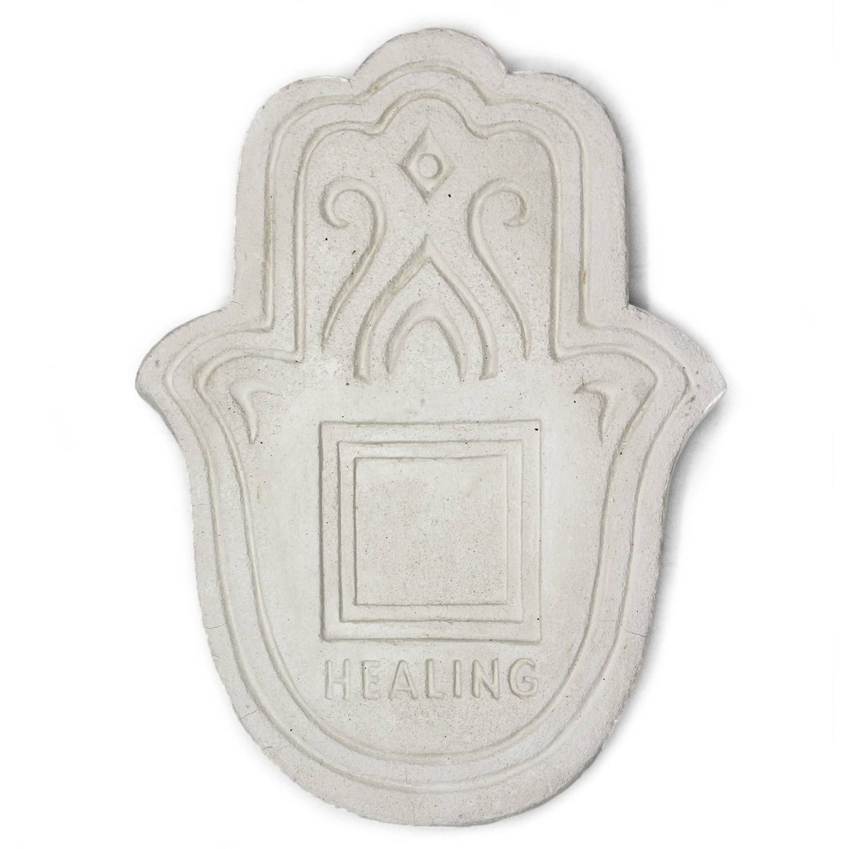 White Stone Concrete Incense Plate – view 2