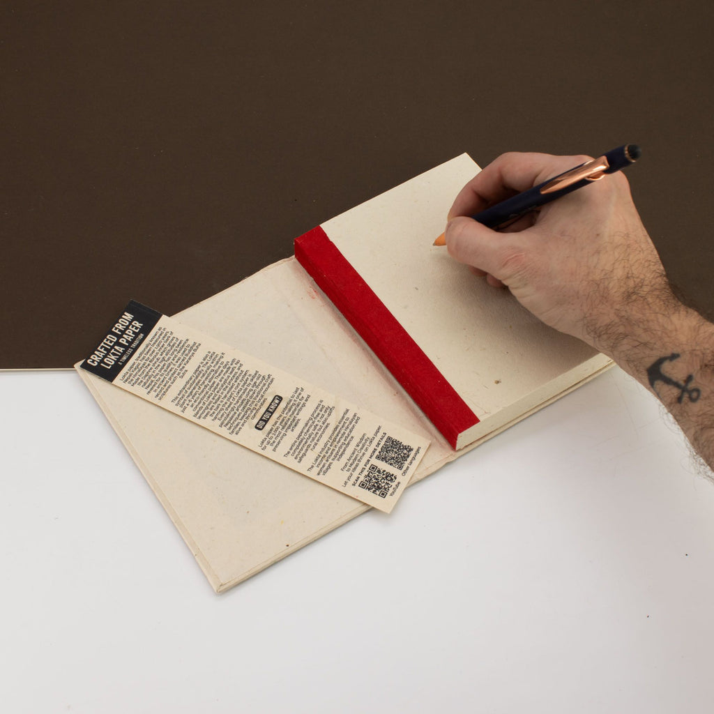 Lokta Bodhi Leaf Notebook – Medium – view 2