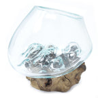 Molten Glass Bowl on Wood - Small – view 3