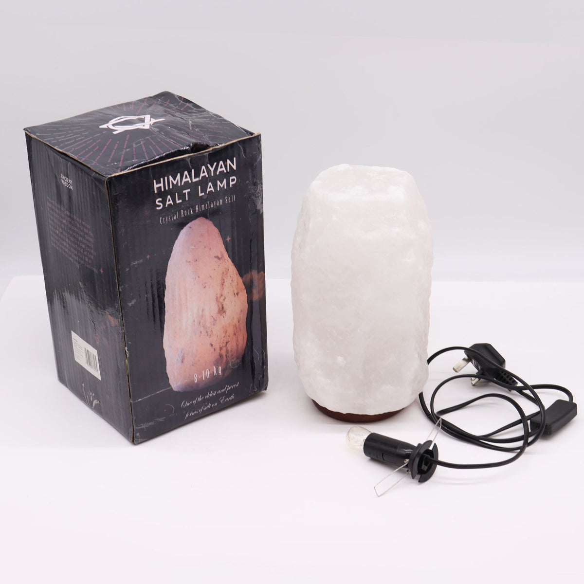 Crystal Rock Himalayan Salt Lamp with Base, 8-10 kg – view 3