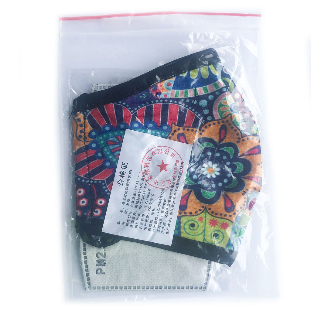 Reusable Fashion Face Covering - Flower of Life Print – view 10