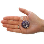 Tree of Life Amethyst Gemstone Necklace – view 3