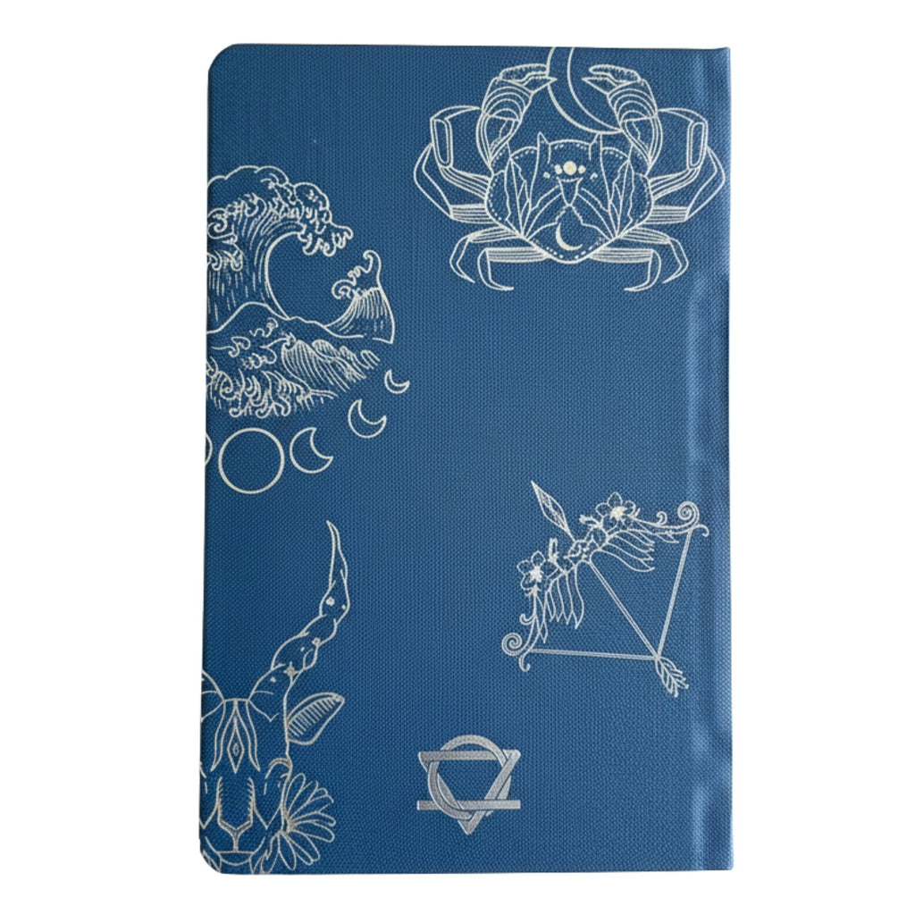 Midnight Blue Wellness Journal, Silver Zodiac, 120 Pages – view 2