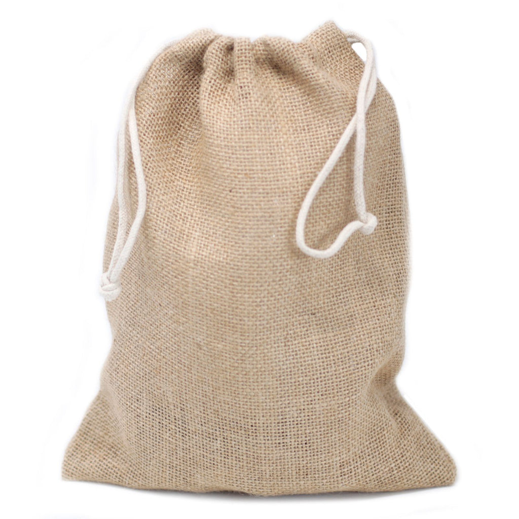 Medium Jute Drawstring Sack 24x30cm