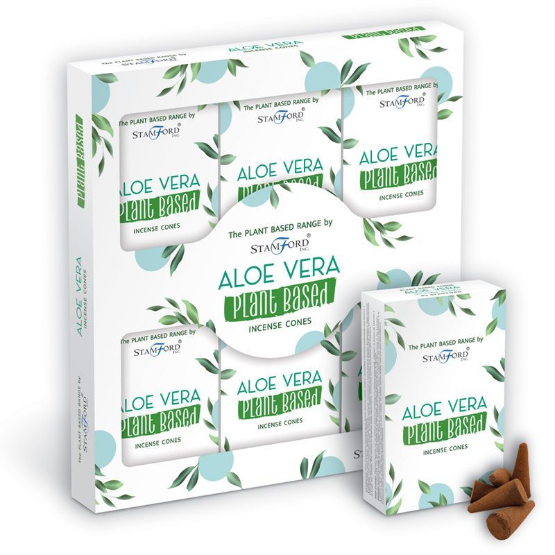 Stamford Plant Based Incense Cones - Aloe Vera (12 Pack) – view 2