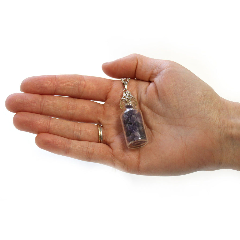 Bottled Gemstones Necklace - Amethyst – view 6