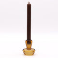 Mushroom Flip Candle Holder Set - Antique Amber