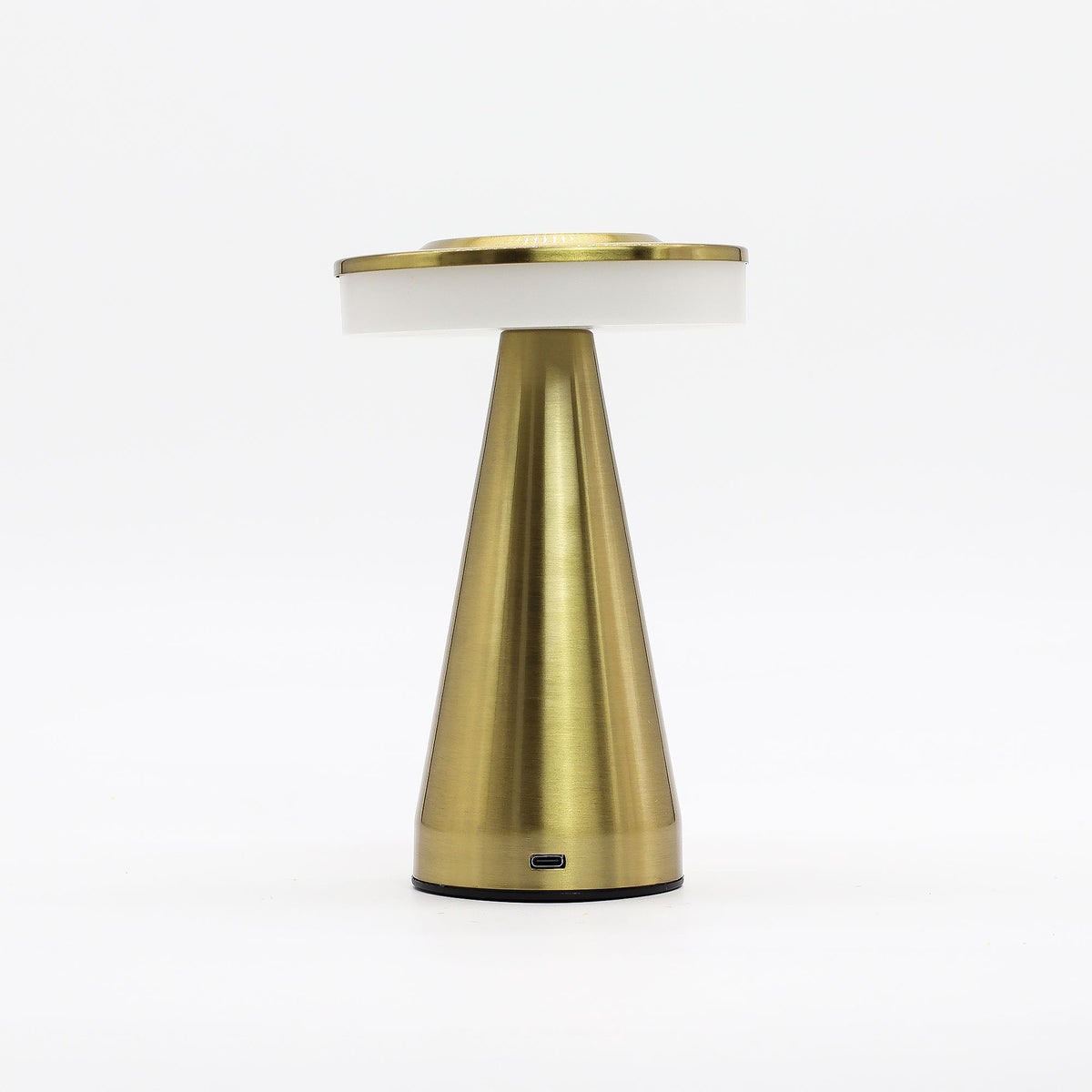 Touch Lamp, Tall Bronze and Gold Stem, USB-C Rechargeable – view 5
