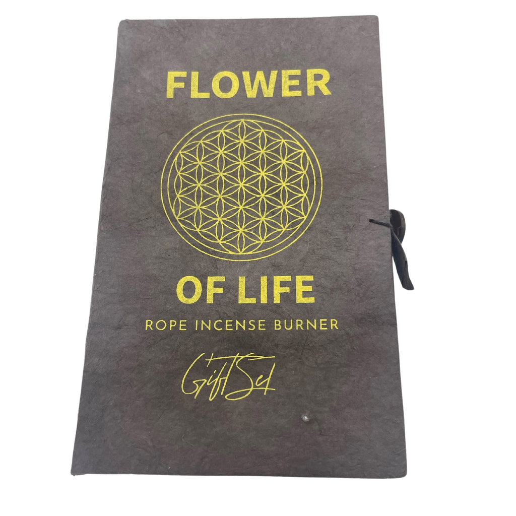 Rope Incense and Silver Plated Holder Set - Flower of Life – view 5