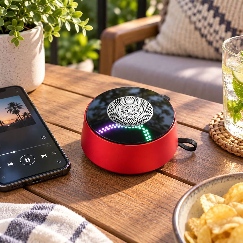 Red Mandala LED Mini Bluetooth Speaker – view 6