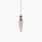 Secret Cavity Pendulum - Rose Quartz, Silver Plated – view 2