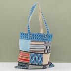 Patchwork Kathmandu Tote Bag - Dhaka Design (37x38cm) – view 4