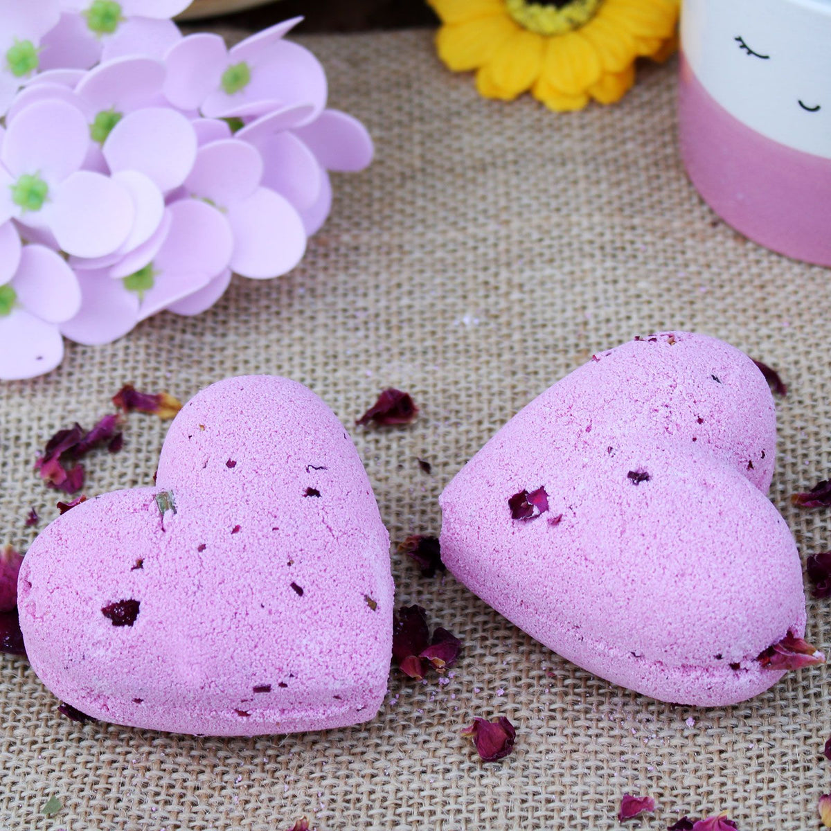 Love Heart Bath Bomb 70g - Ylang & Rose – view 6