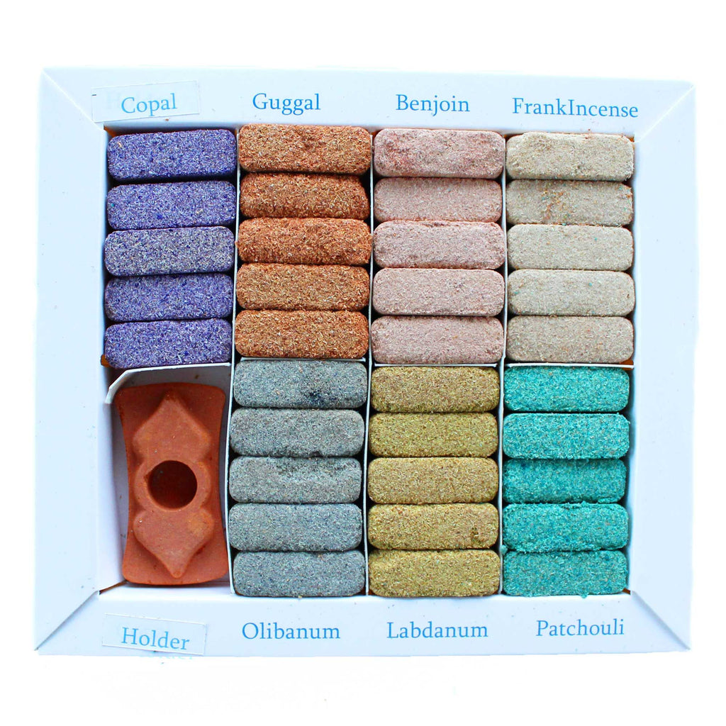 Set of 70 Wild West Incense Bricks with Terracotta Burner – view 5