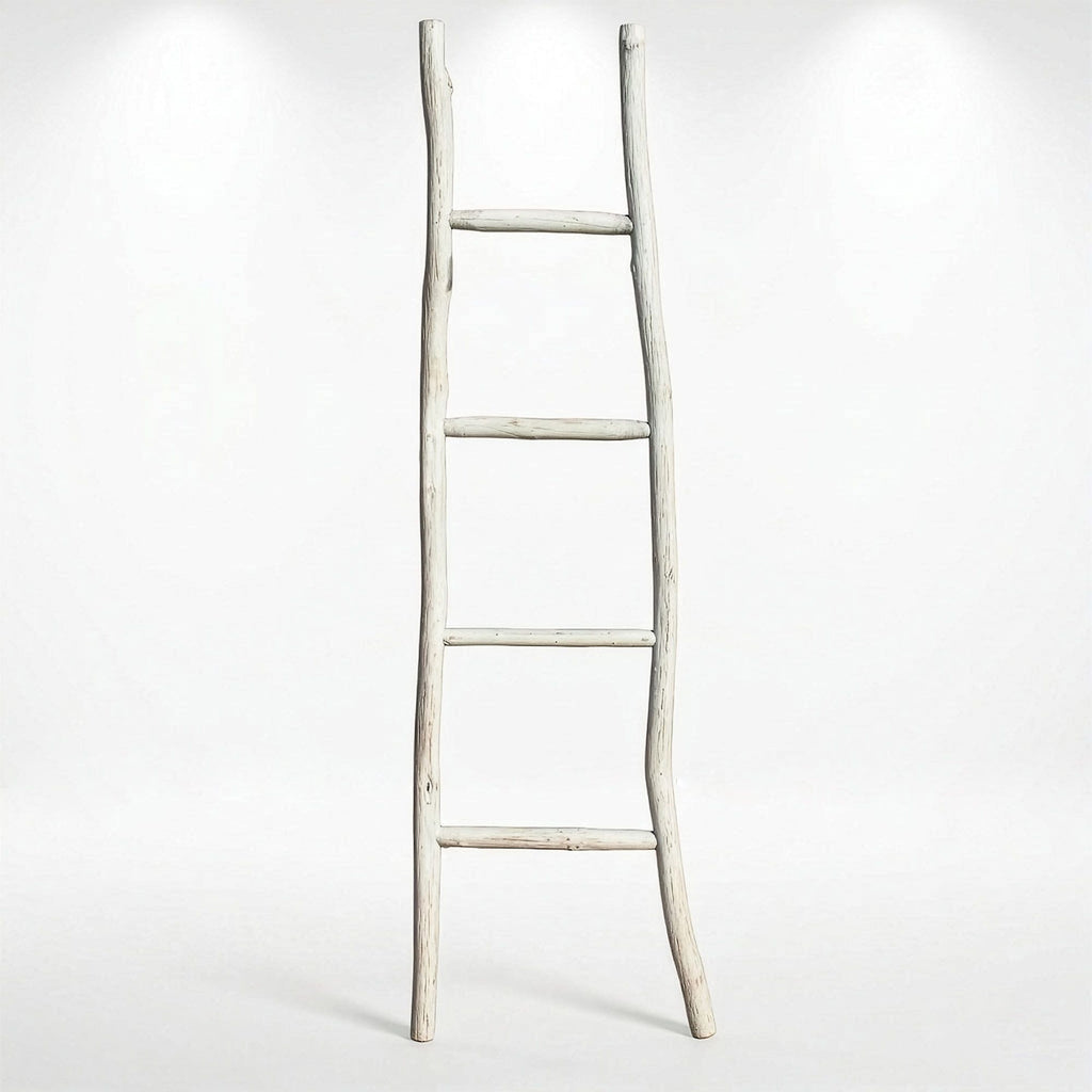 Kemu Wood Ladder, 1.5 m - Whitewash – view 2