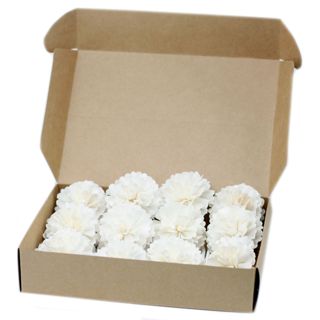 Sola Wood Carnation Diffuser Flowers on String, Medium, Set of 4 – view 4