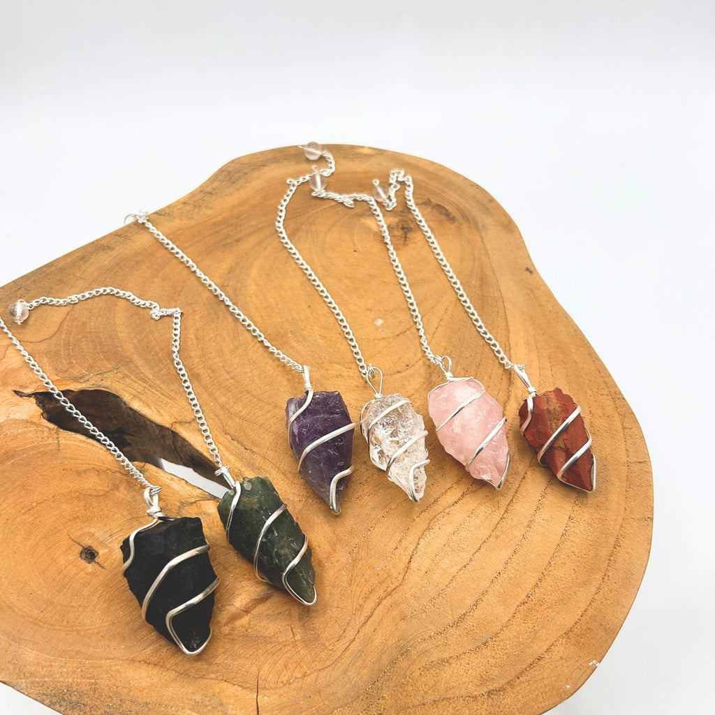 Raw Gemstone Pendulum - Rock Quartz – view 4